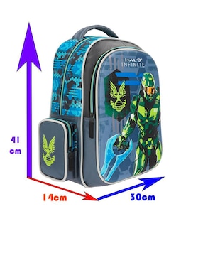 Mochila escolar Master Chief Keepack Halo unisex