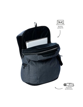 Mochila con portalaptop Totto Hexa impermeable unisex