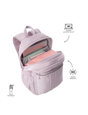 Mochila con portalaptop Totto Plaine para mujer