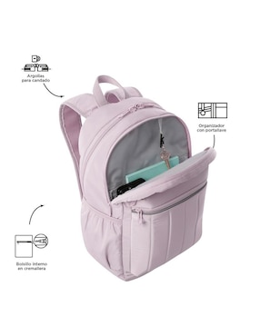 Mochila con portalaptop Totto Plaine para mujer