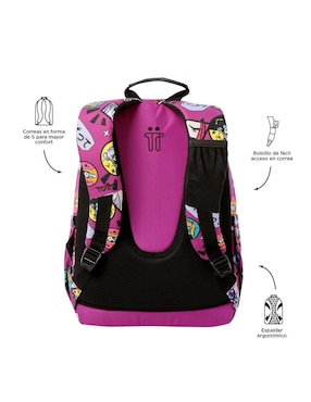 Mochila escolar Totto Acuarela para niña