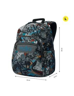 Mochila escolar Totto Acuarela para niño