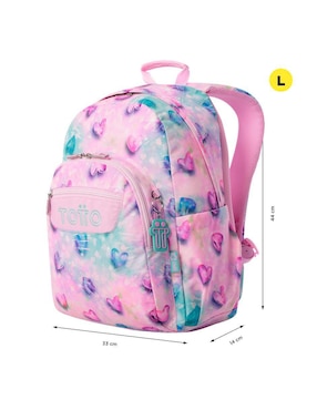 Mochila escolar Totto Acuarela para niña
