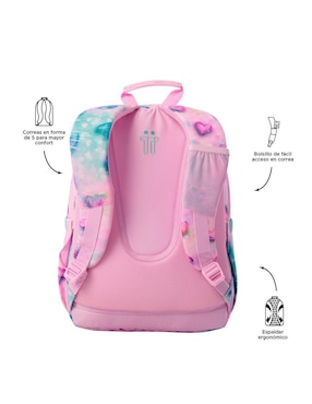 Mochila escolar Totto Acuarela para niña
