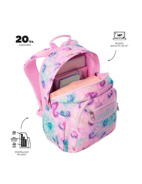 Mochila escolar Totto Acuarela para niña