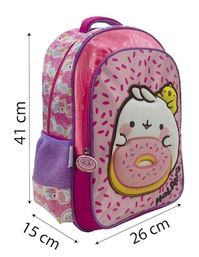Mochila escolar American Bags Molang Donuts para niña