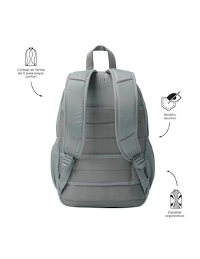 Mochila con portalaptop Totto Plaine para mujer