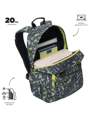 Mochila escolar Totto Ecole para hombre