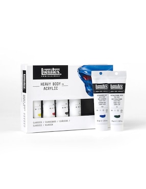 Set de pinturas acrílicas Liquitex Heavy Body 6 piezas