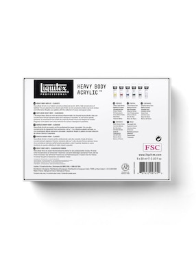 Set de pinturas acrílicas Liquitex Heavy Body 6 piezas