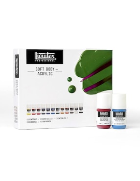 Set de pinturas acrílicas Liquitex Essentials 12 piezas
