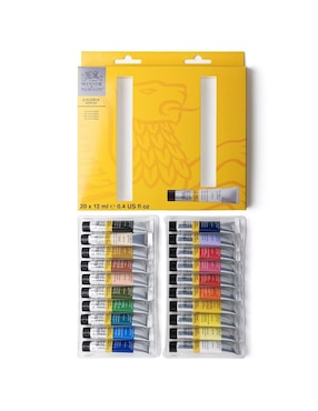 Set de pinturas acrílicas Winsor & Newton Galery 20 piezas