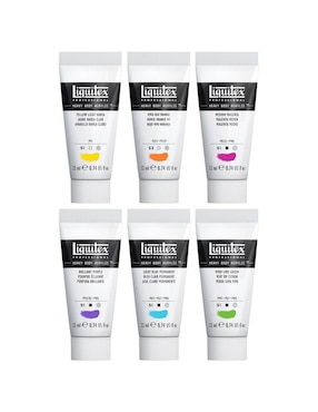 Set de pinturas acrílicas Liquitex Heavy Body 6 piezas