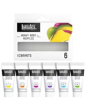 Set de pinturas acrílicas Liquitex Heavy Body 6 piezas
