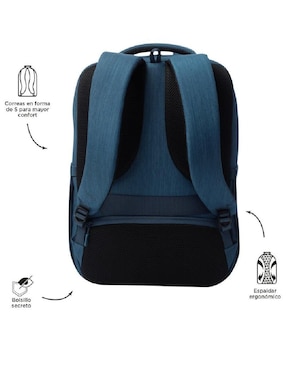 Mochila con portalaptop Totto Dallas unisex