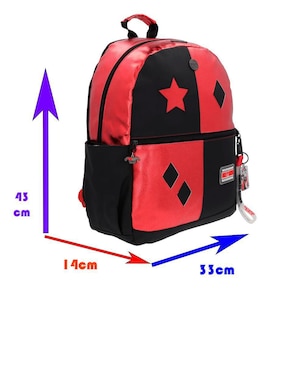 Mochila casual Harley Quinn Common Nation Batman impermeable para mujer