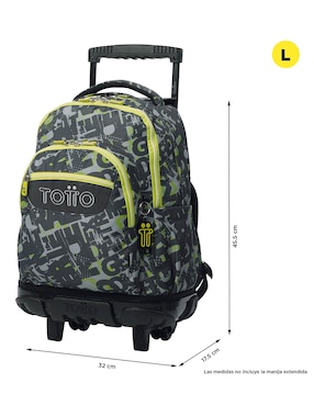 Mochila con portalaptop Totto Ecole para niño