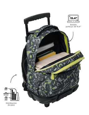 Mochila con portalaptop Totto Ecole para niño