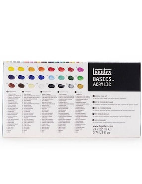 Set Pintura acrílica Liquitex Basics 24 piezas