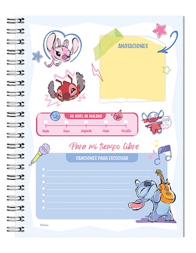 Cuaderno Upak Stich cuadro chico