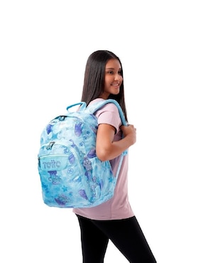 Mochila con portalaptop Totto Acuarela para niña