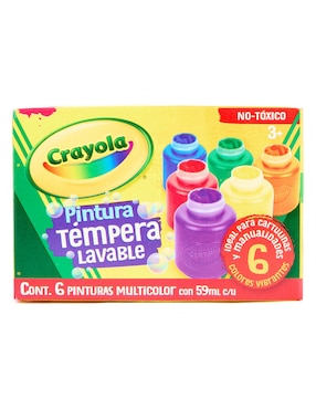 Set de pinturas liquido Crayola 6 colores