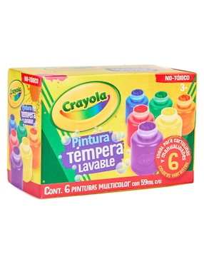 Set de pinturas liquido Crayola 6 colores