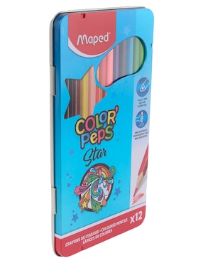Lápices de colores Maped Colorpeps triangular HB 12 piezas