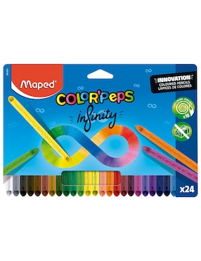 Lápices de color Maped Infinity triangular HB 24 piezas