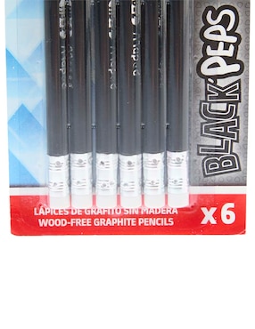 Set lápiz Maped Blackpeps triangular HB 6 piezas