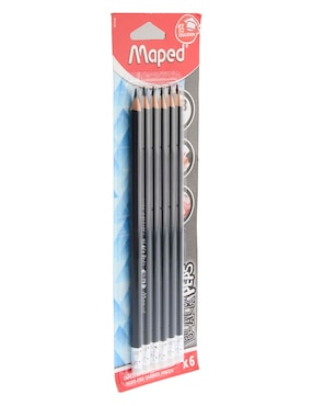 Set lápiz Maped Blackpeps triangular HB 6 piezas