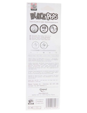 Set lápiz Maped Blackpeps triangular HB 6 piezas