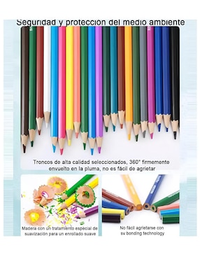 Set lápiz de color Xtellar hexagonal 4b 24 piezas