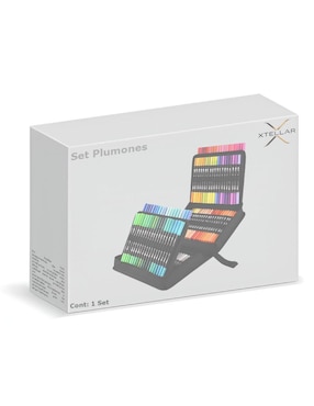 Set de plumones Xtellar 144 piezas