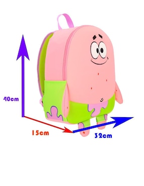 Mochila escolar Patricio Estrella Keepack Bob Esponja unisex