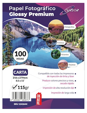 Papel fotográfico carta Okaeri 120 g