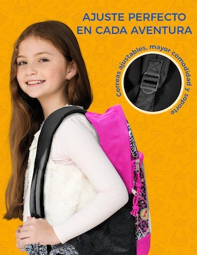 Set mochila escolar Emoji Red Velvet para niña