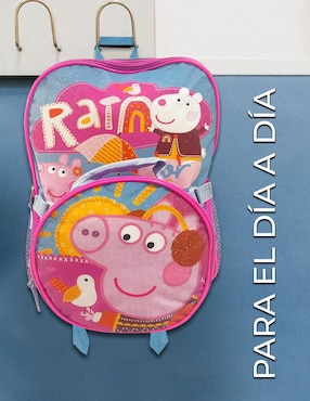 Set mochila escolar Peppa Pig Peppa Pig para niña