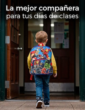 Set mochila escolar Avengers Marvel para niño