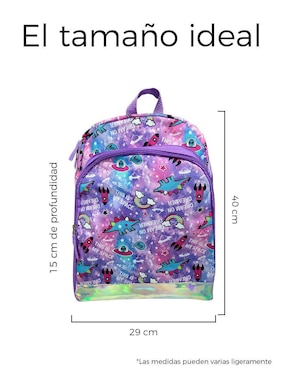 Mochila escolar Dino Crew Red Velvet para niña