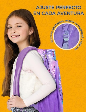 Mochila escolar Dino Crew Red Velvet para niña