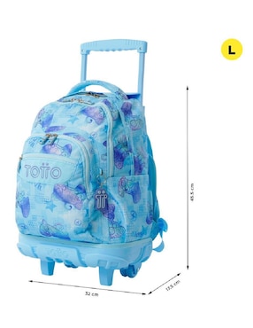Mochila con portalaptop Totto Rue Bomper para niño