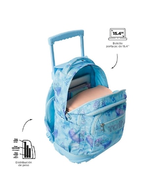 Mochila con portalaptop Totto Rue Bomper para niño