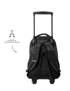 Mochila escolar Totto Rue Bomper para niña impermeable