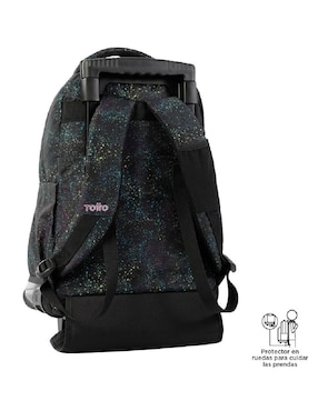 Mochila escolar Totto Rue Bomper para niña impermeable