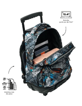 Mochila escolar Totto Rue Bomper para niño