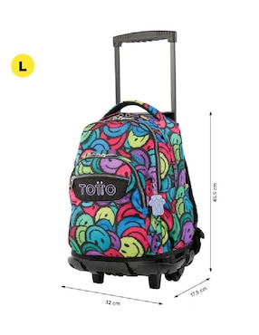 Mochila escolar Totto Rue Bomper para niña