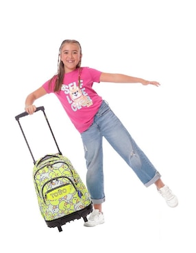 Mochila escolar Totto Rue Bomper para niña