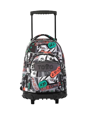 Mochila escolar Totto Rue Bomper impermeable para niño