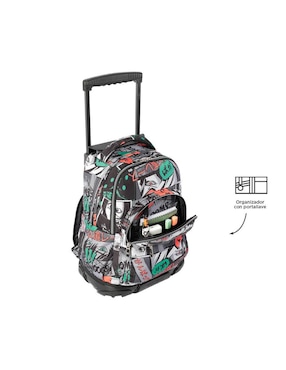 Mochila escolar Totto Rue Bomper impermeable para niño